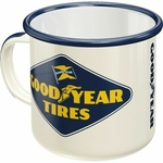 GOODYEAR original Emaille Tasse Mug