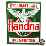 plaque émaillée cyclomoteurs flandria
