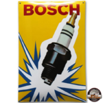 plaque émaillée bougies Bosch 60x40cm