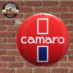 plaque vintage logo chevrolet camaro émaillée