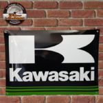 plaque logo kawasaki motos émaillée
