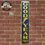 plaque bannière goodyear émaillée