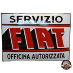 plaque émaillée fiat servizio