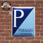plaque logo piaggio gênes émaillée