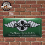 plaque logo Morgan motor émaillée
