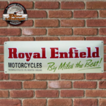 plaque royal enfield motos émaillée