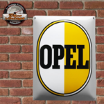 plaque logo Opel émaillée