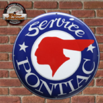 plaque logo Pontiac service émaillée