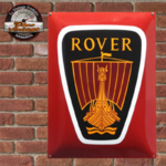 plaque logo Rover émaillée
