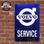 plaque Volvo service émaillée