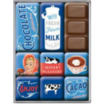 coffret de magnets rétro chocolate & cacao addicted