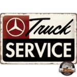 plaque collection officielle mercedes truck service 20x30cm