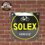 plaque Solex service émaillée