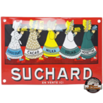 plaque émaillée chocolat Suchard vintage 20x30 cm