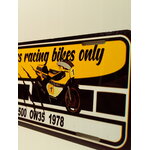 plaque dimmatriculation américaine yamaha racing vintage