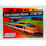 plaque déco train tgv