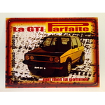 plaque golf gti pirelli 30x40 cm