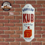 plaque émaillée bouillon Kub en vente ici