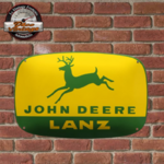 plaque émaillée John Deere Lanz 57 x 37 cm
