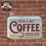 plaque métal vintage coffee 20x30cm