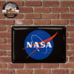 plaque métal NASA aérospatiale 20x30cm