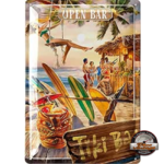 plaque 20x30 tiki bar open bar