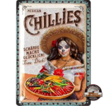 plaque 20x30 mexican chillies piments mexicains
