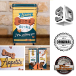 boite métal vintage croquettes chien