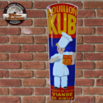 plaque émaillée kub marmiton vintage