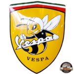 plaque émaillée guêpe vespa