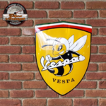plaque émaillée vespa