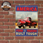 plaque métal ford trucks pick-up