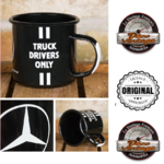 mug émaillé mercedes
