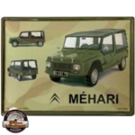 plaque citroen méhari rétro