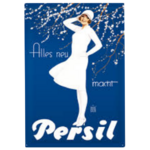 plaque métal publicité vintage persil lessive rétro aimant