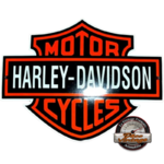 plaque émaillée Harley motorcycle