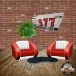portière murale déco porsche