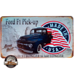 plaque vintage ford pick-up americain
