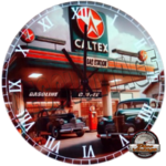 horloge station-service Caltex