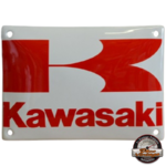 plaque émaillée kawasaki logo