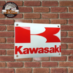 plaque émaillée collection kawasaki motos