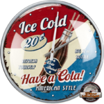 horloge rétro style americain cola