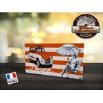 accroche-clés mural citroen 2cv spot rétro