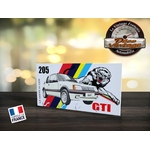 accroche-clés mural peugeot 205 gti