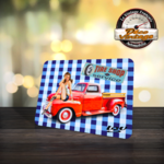 tapis de souris vichy rétro pin-up