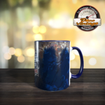 mug harley bleu rétro