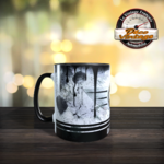 Mug mini logo blanc retro