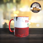 Mug texaco logo rouge blanc rétro