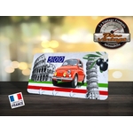accroche-clés mural fiat 500 rétro