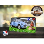 accroche-clés mural citroen 2cv rétro